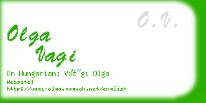 olga vagi business card